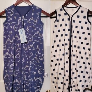 👶Yoofoss Baby Sleep Sack – Size 12–18 Mo Blue and White Baby Sleep Sack